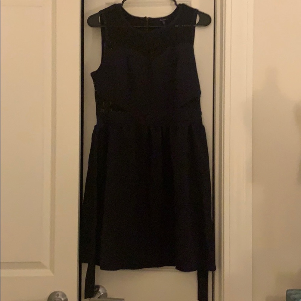 Navy lace dress